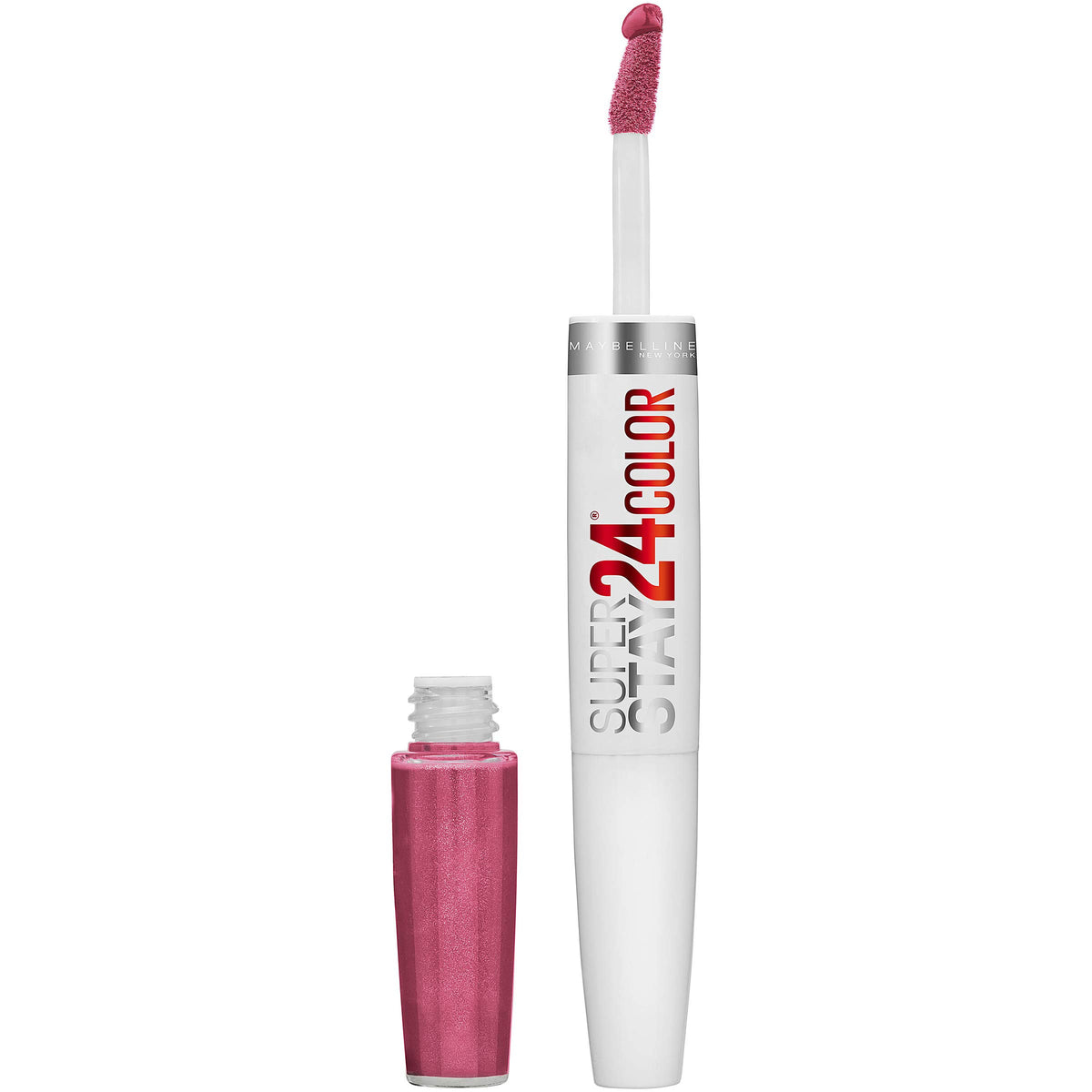 Maybelline Super Stay 24 muestra aplicador preciso para color intenso.