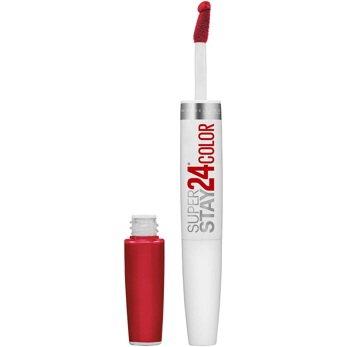 Maybelline Super Stay 24 bottle and packaging showing long-wear design