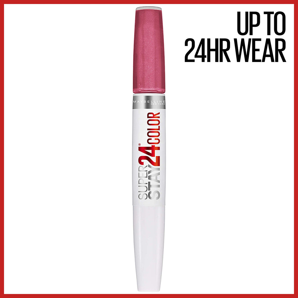 Maybelline Super Stay 24 color rosa intenso para uso diario.