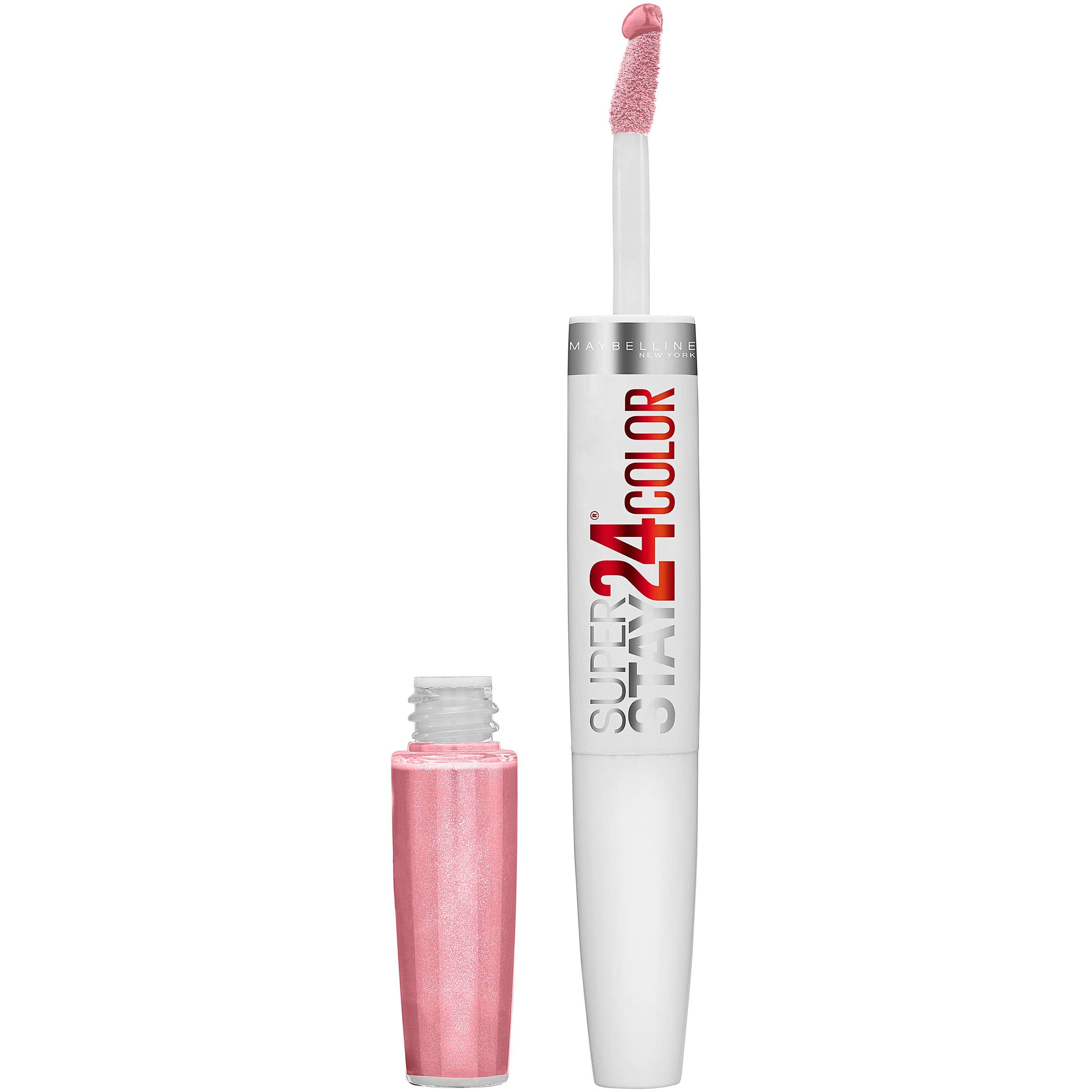 Maybelline Super Stay 24, embalaje en tubo para llevar todo el día, práctico.