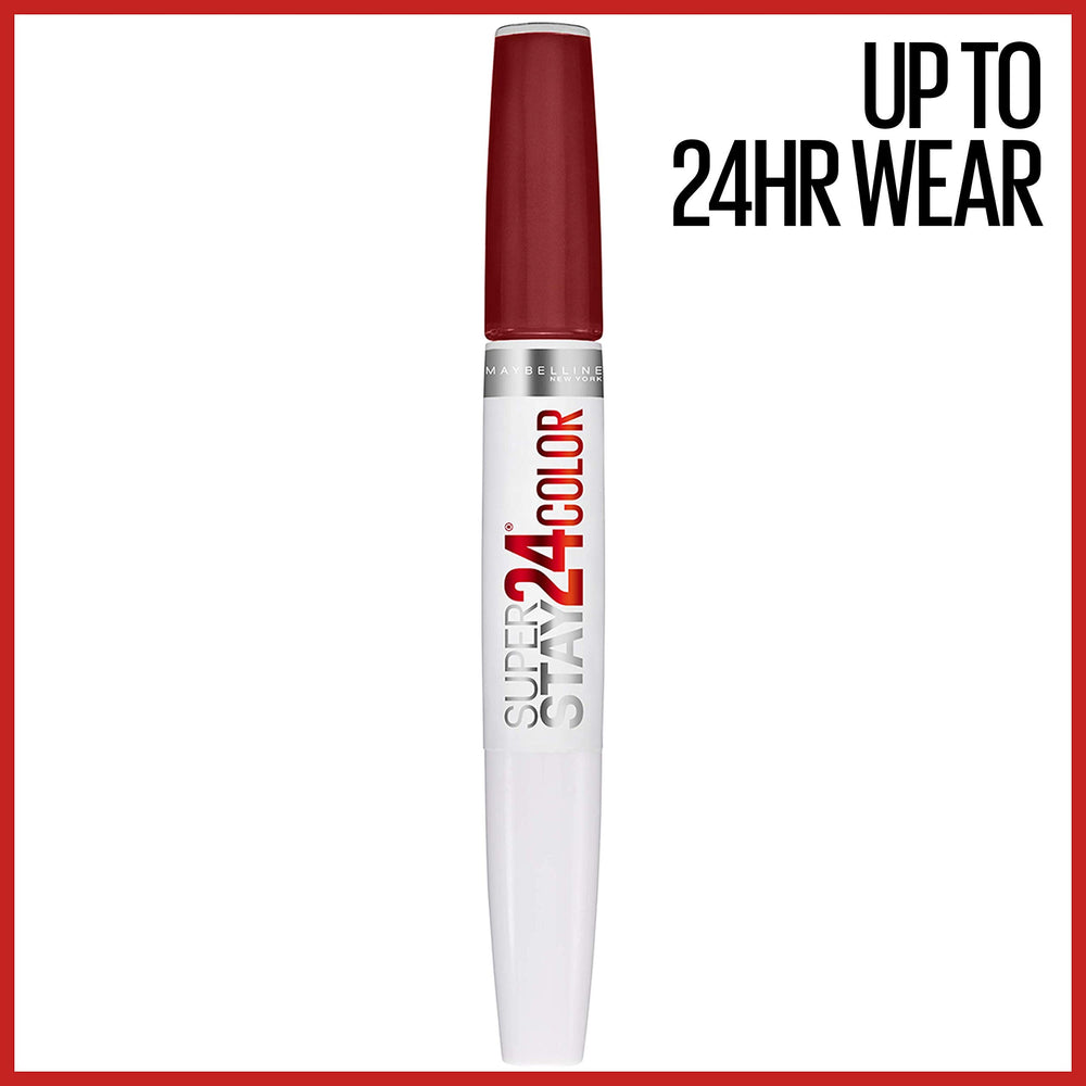 Maybelline Super Stay 24, tecnología de flexión micro para una aplicación suave.