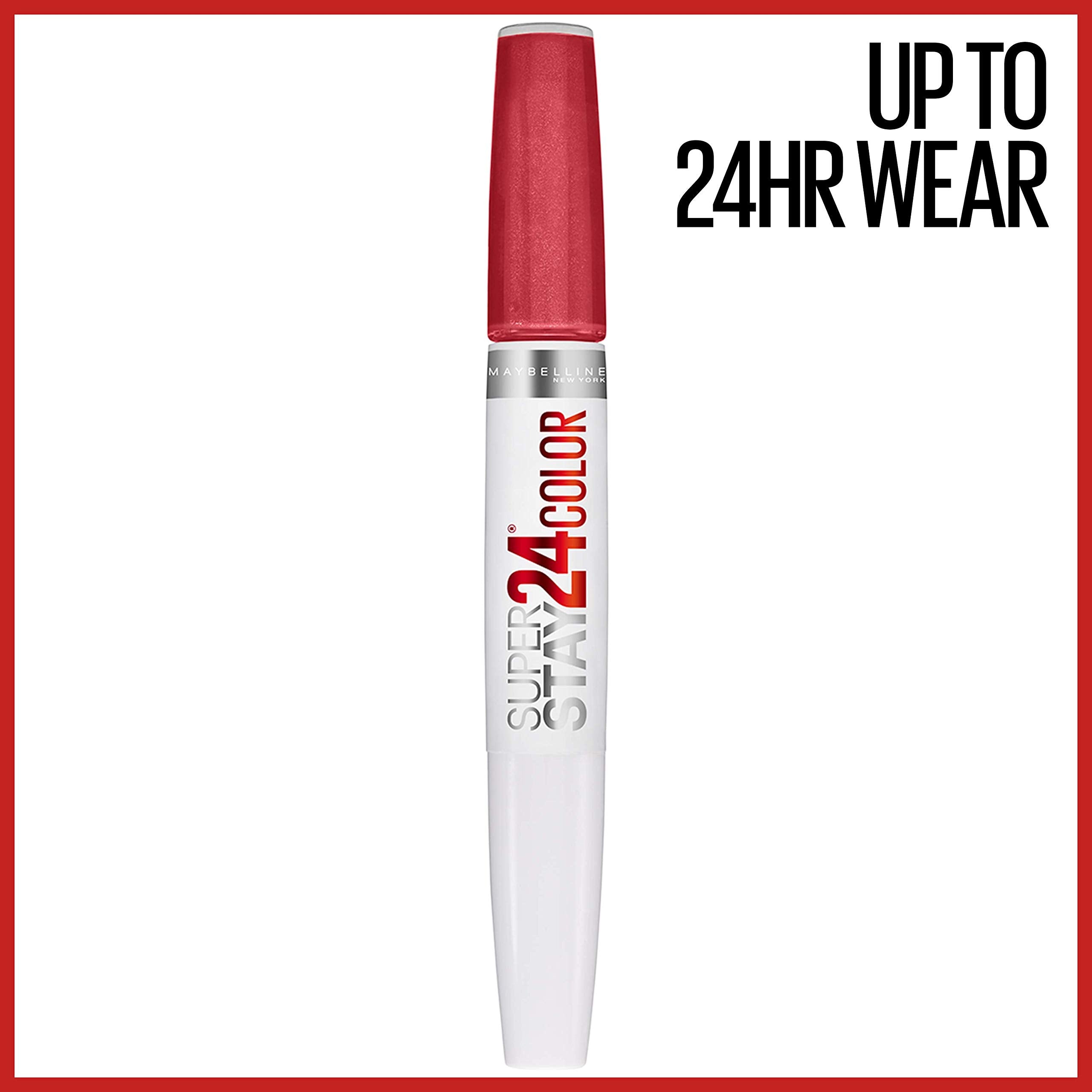 Textura de color intenso de Maybelline Super Stay 24 se aplica con suavidad.