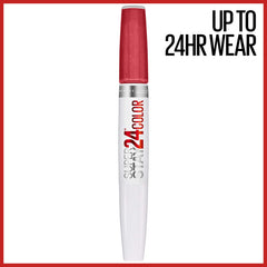 Textura de color intenso de Maybelline Super Stay 24 se aplica con suavidad.
