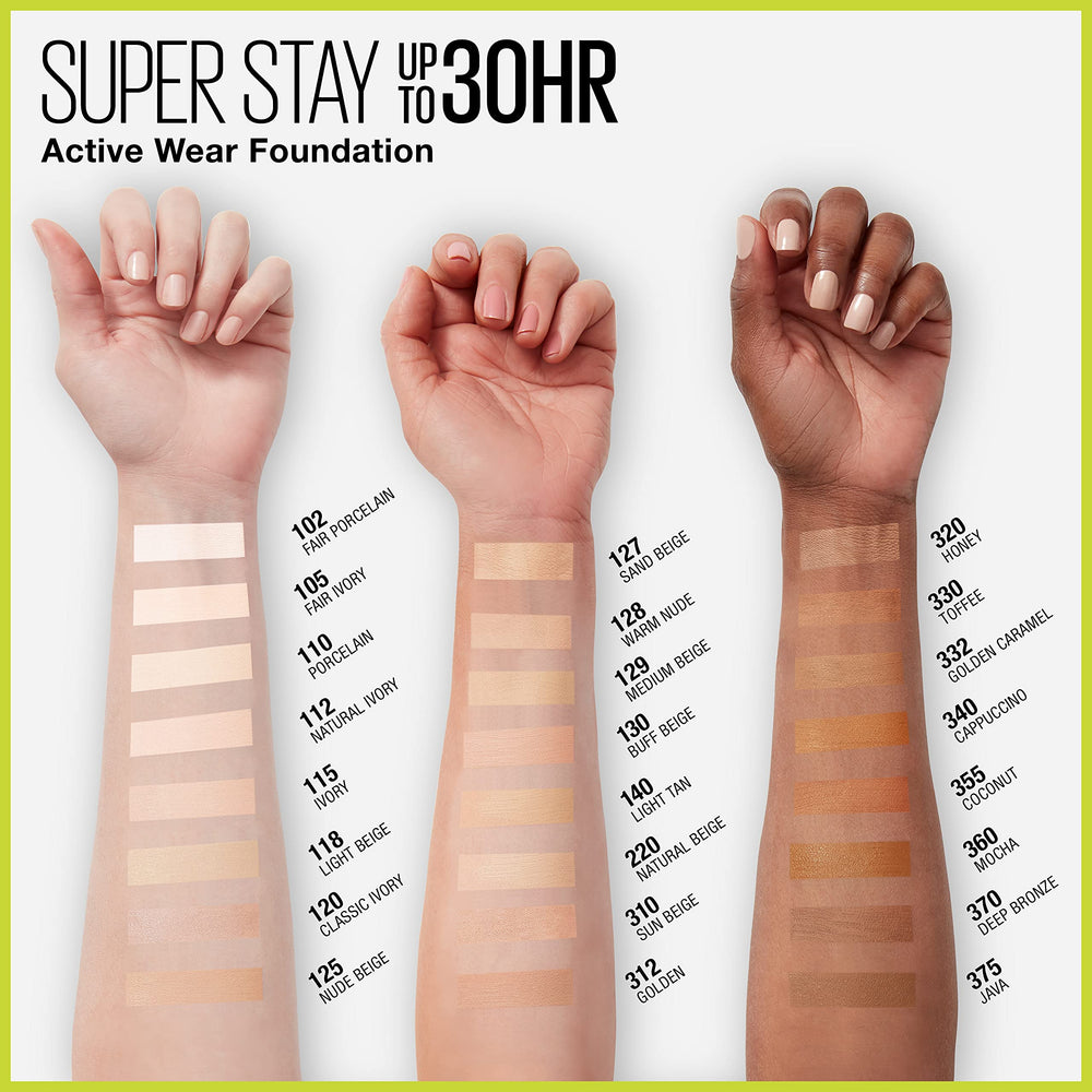 MAYBELLINE Super Stay acabado-mate, aplicación suave para piel sin poros visibles.