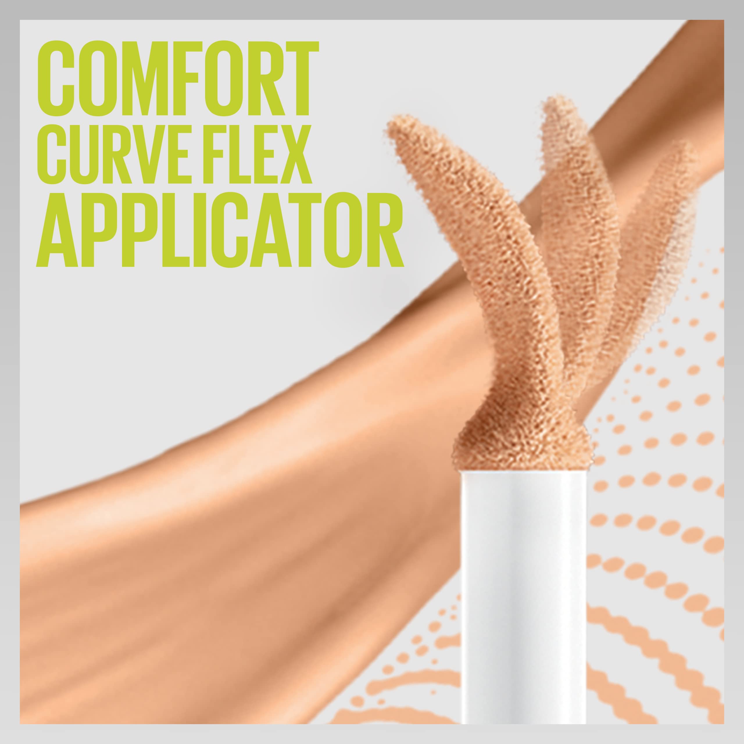 Maybelline Super Stay Concealer aplicación precisa gracias al aplicador flexible.
