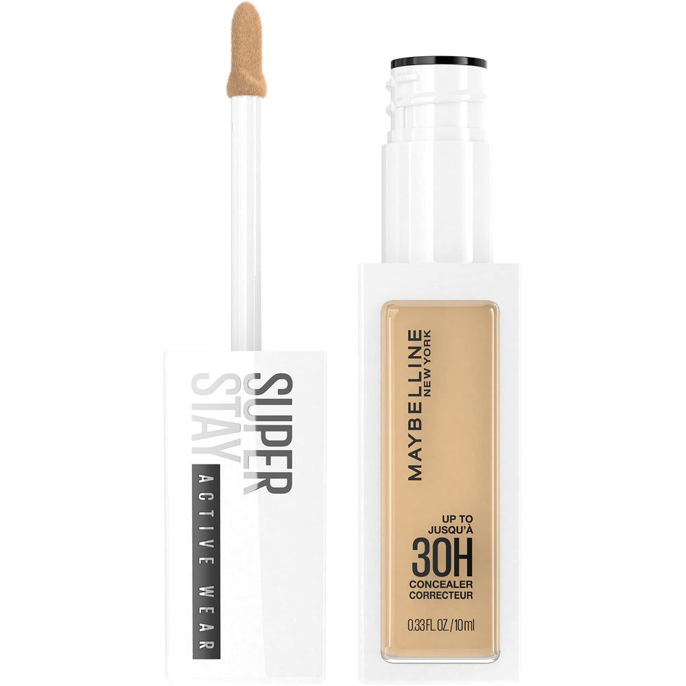 Maybelline Super Stay Concealer con aplicador curva para una aplicación suave