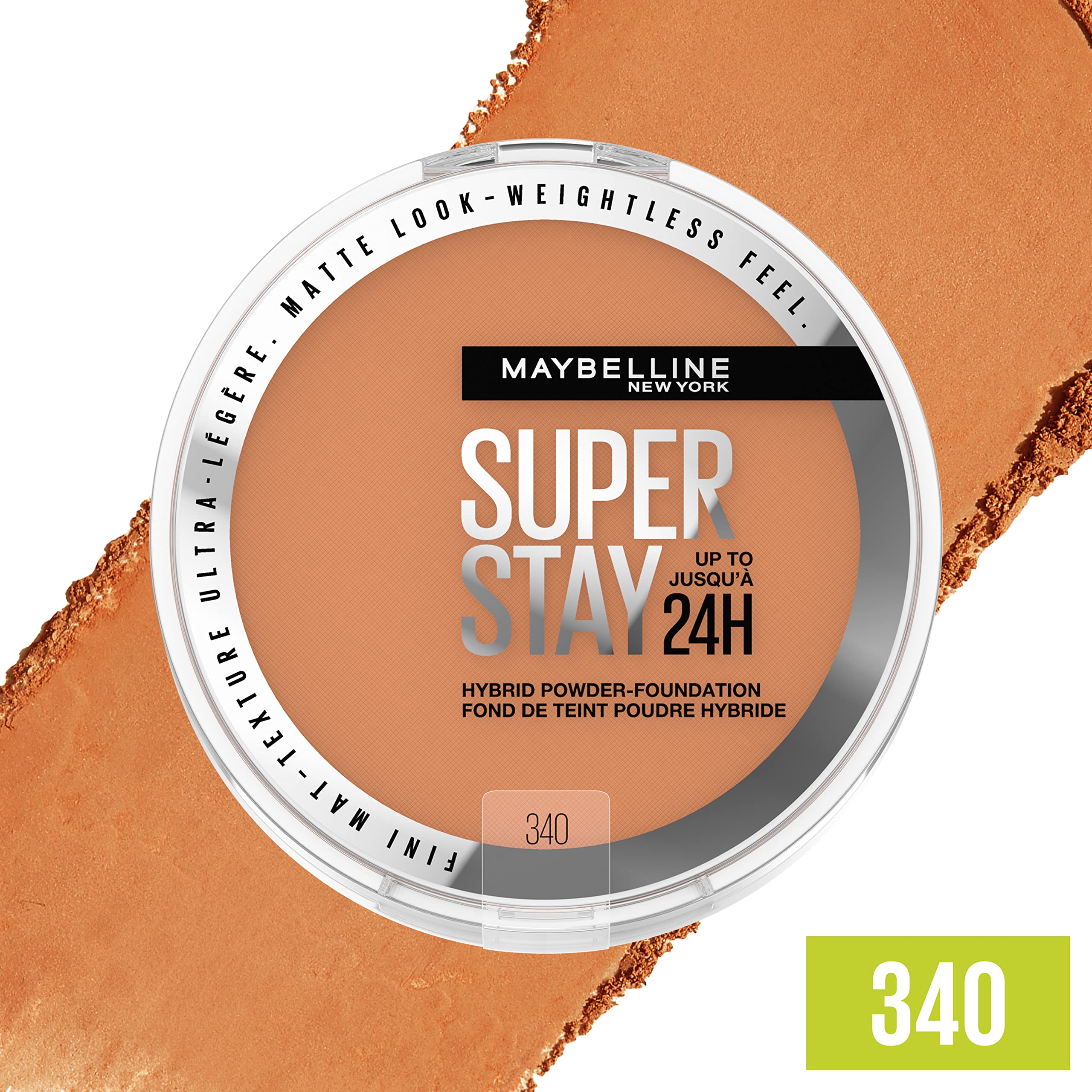 MAYBELLINE Super Stay híbrido cobertura-media-total, se adapta a la piel para un tono homogéneo.