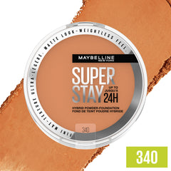 MAYBELLINE Super Stay híbrido cobertura-media-total, se adapta a la piel para un tono homogéneo.