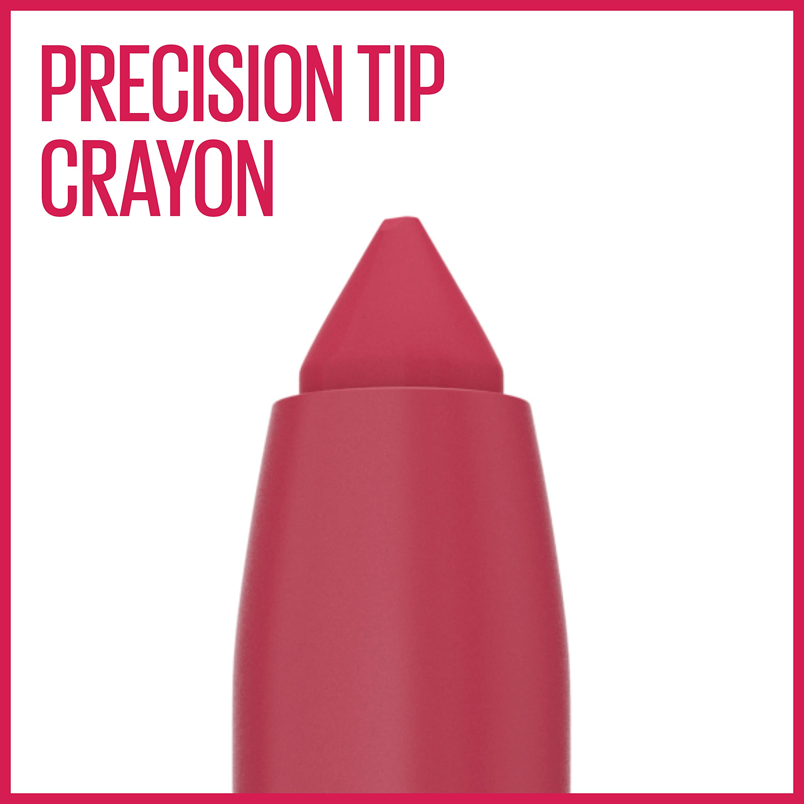 Maybelline Super Stay Ink Crayon afilador integrado para retoques precisos en cualquier lugar.