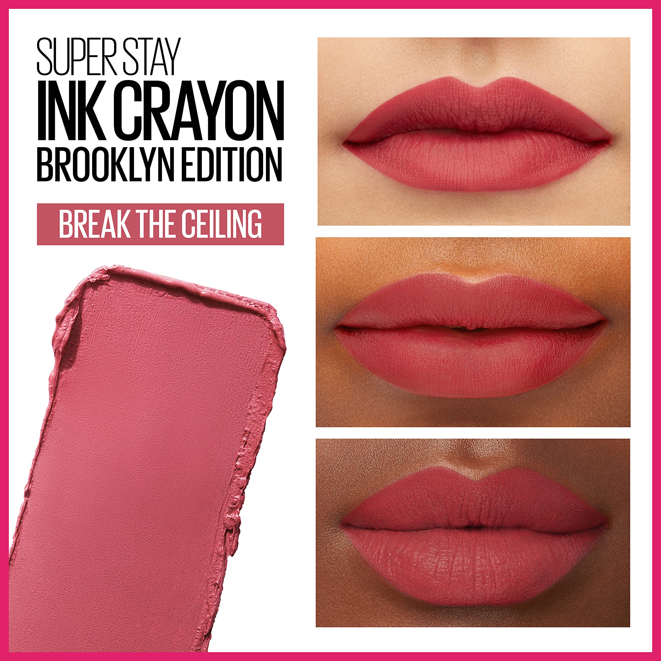 Maybelline Super Stay Ink Crayon: color vino mate para labios duraderos.