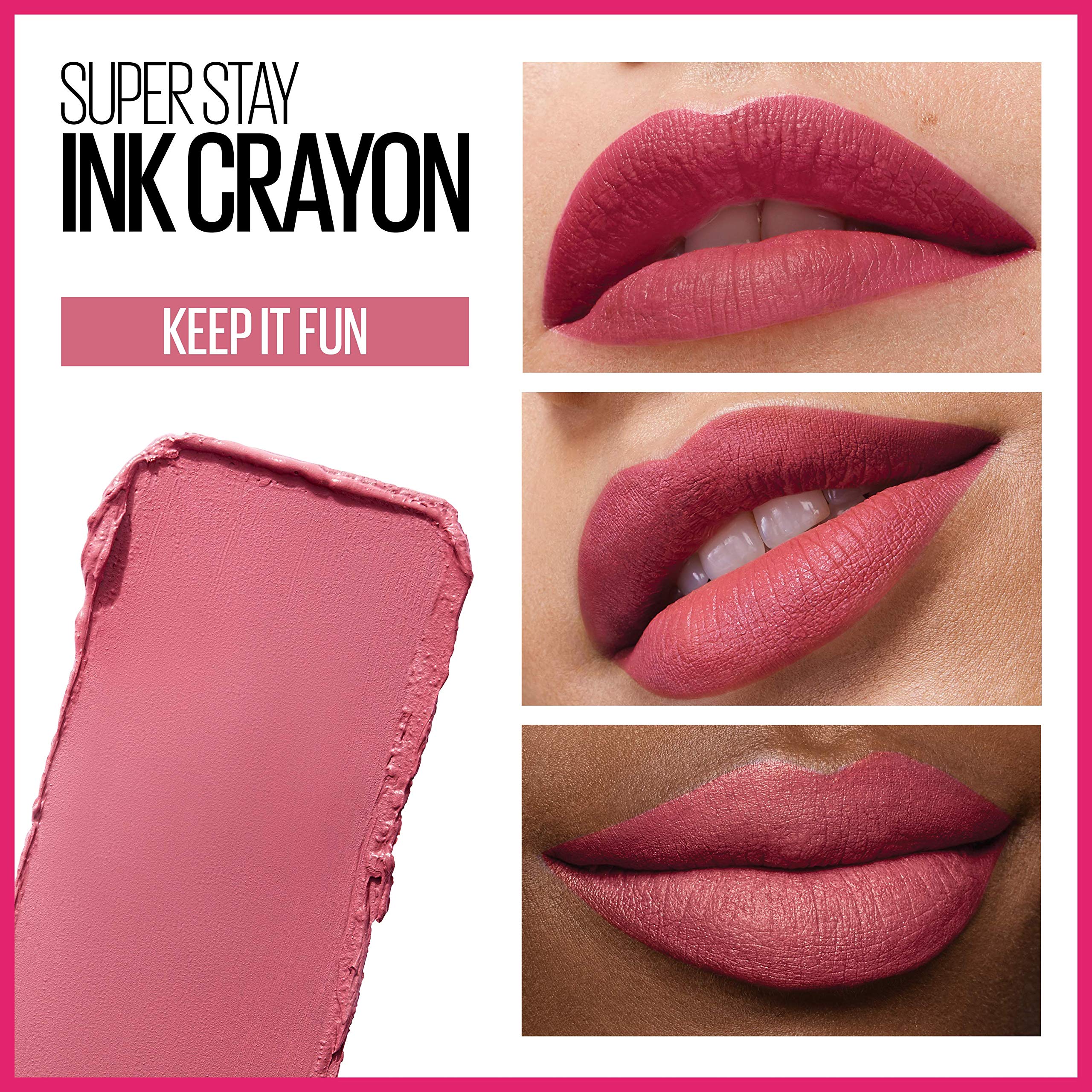MAYBELLINE Super Stay Ink Crayon imagen de duración de 8 horas.