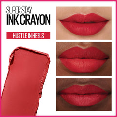 Maybelline Super Stay Ink Crayon Hustle In Heels color duradero hasta 8 horas.
