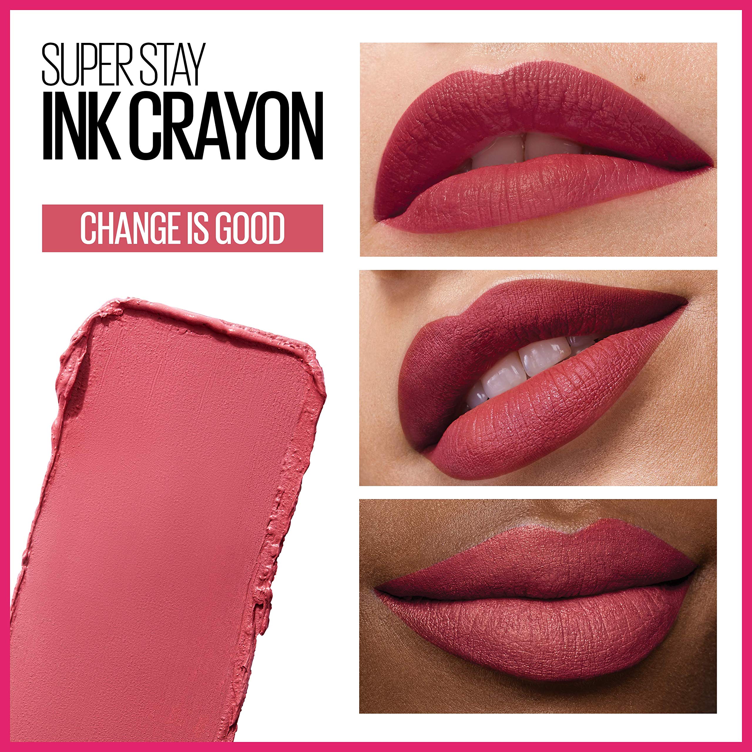Maybelline Super Stay Ink Crayon longwear matte finish on lips
