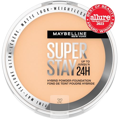 Maybelline Super Stay Polvo Base Cobertura Total: mayor cobertura con acabado mate.