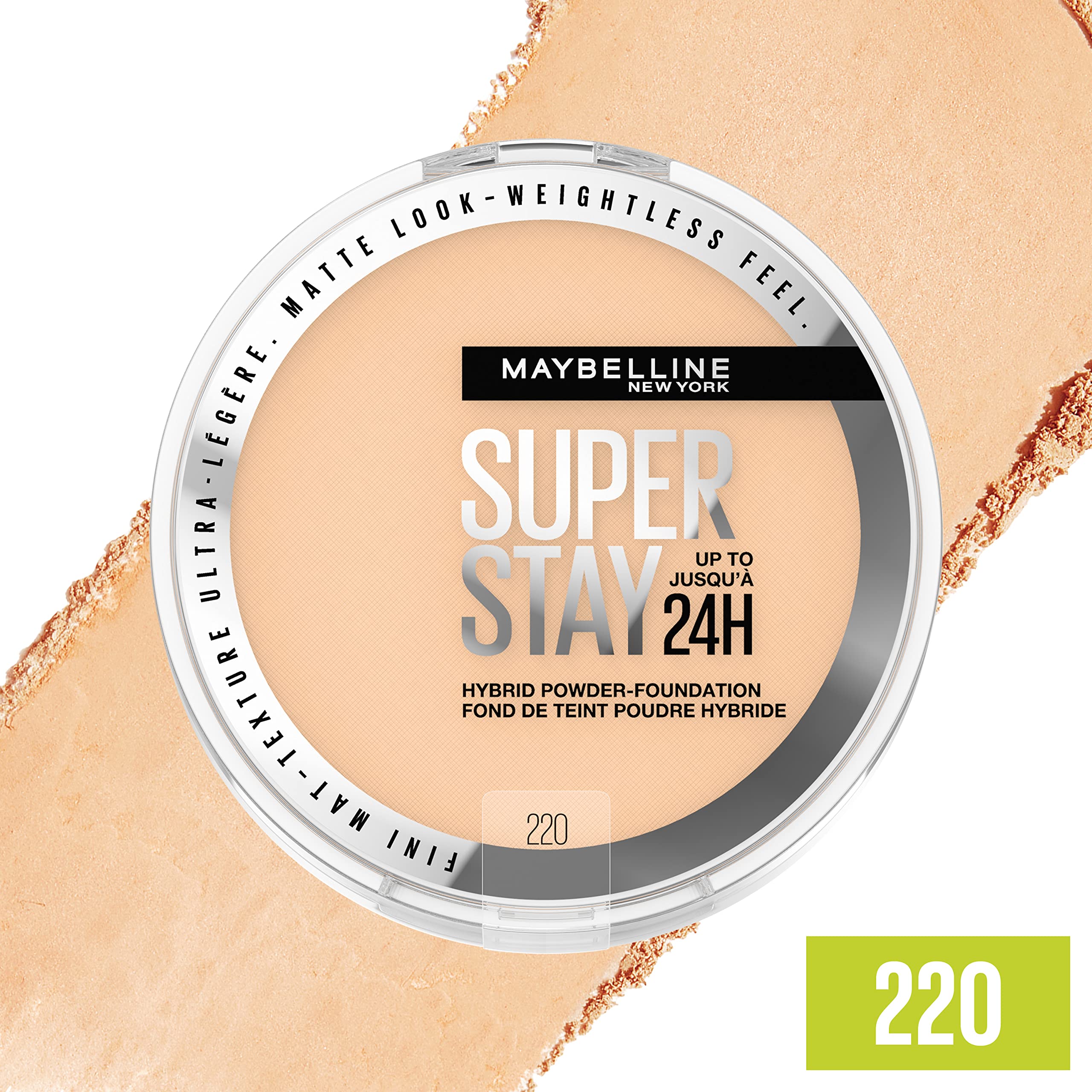Maybelline Super Stay resistencia al sudor para jornadas largas.