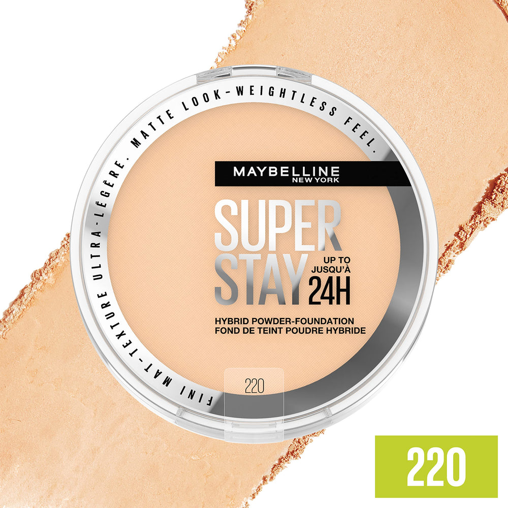 Maybelline Super Stay resistencia al sudor para jornadas largas.