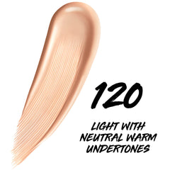 Acabado radiante con Maybelline Super Stay Skin Tint en la piel.