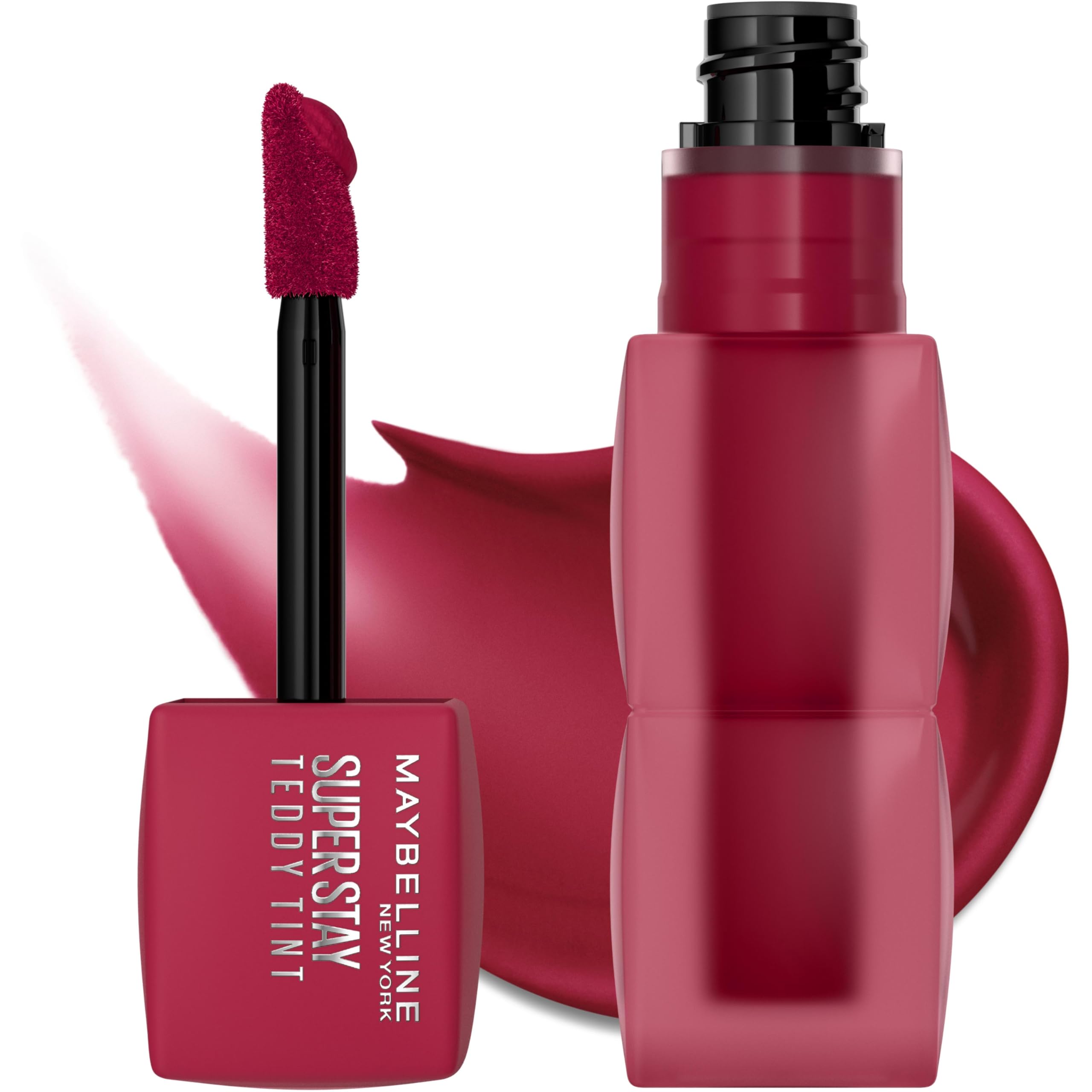 Maybelline Teddy Lip Tint is transfer-free, helping color stay with minimal touch-ups.