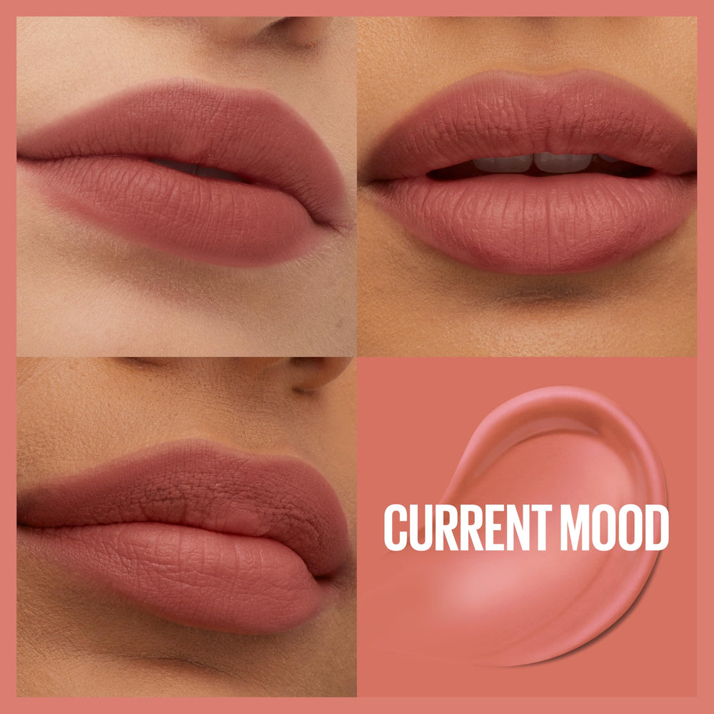 Teddy Tint swatch reveals matte finish and blur effect on lips.