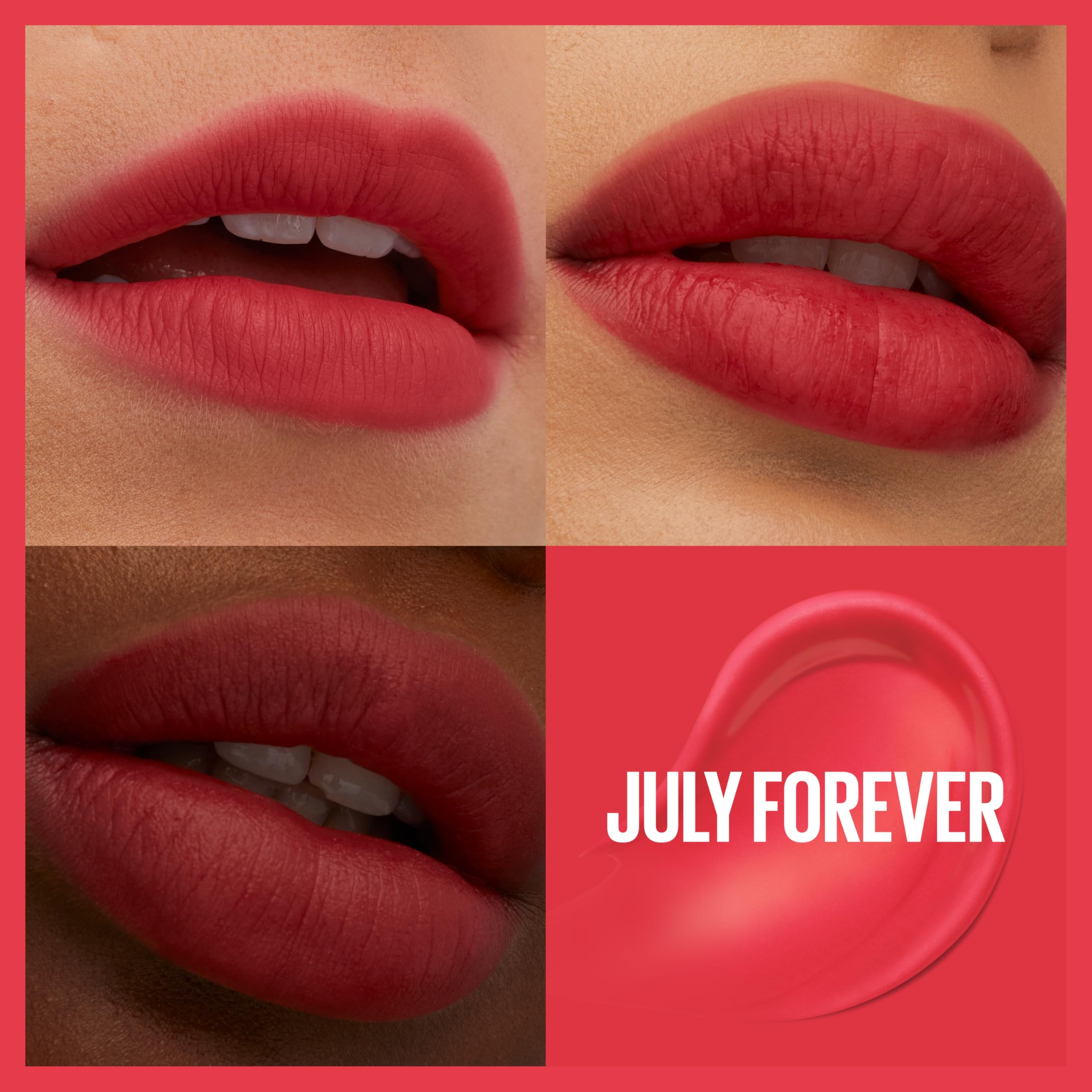 Maybelline Super Stay Teddy Tint ofrece textura mate ligera para un uso diario cómodo.