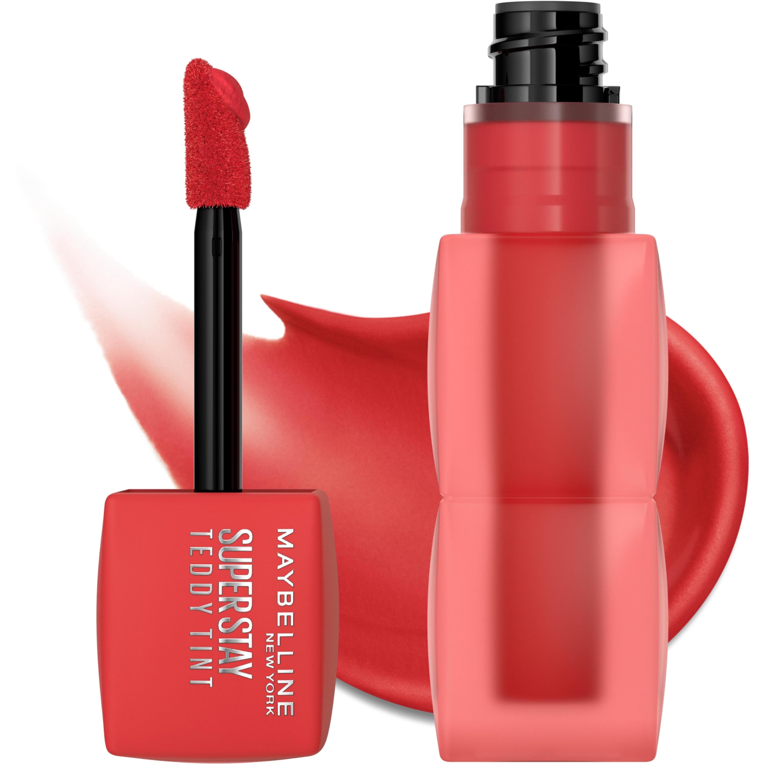 Maybelline Super Stay Teddy Tint, apto para labios y uso ligero en mejillas.