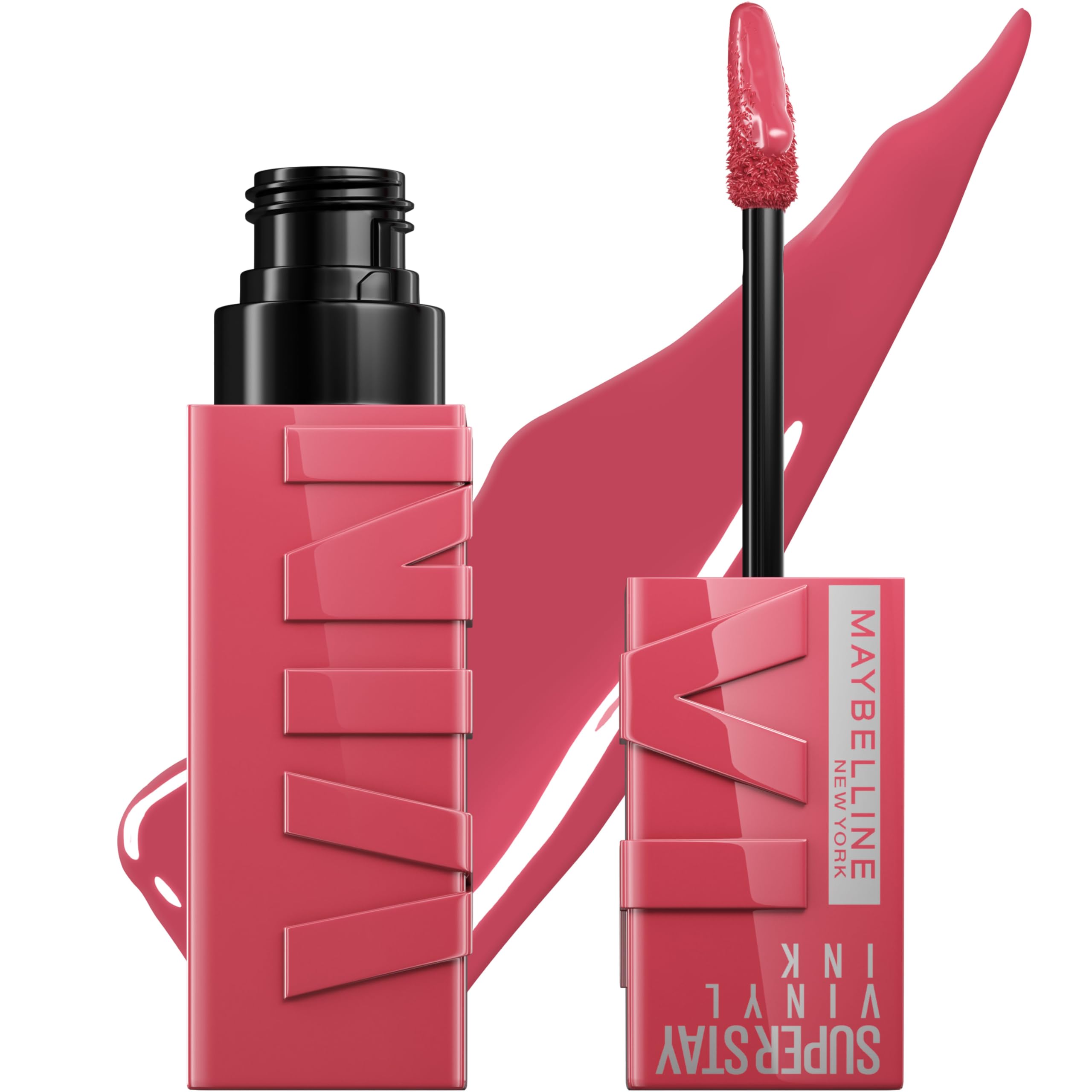 MAYBELLINE Super Stay Vinyl Ink con aplicador preciso para una aplicación limpia y definición duradera.