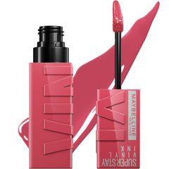 MAYBELLINE Super Stay Vinyl Ink con aplicador preciso para una aplicación limpia y definición duradera.