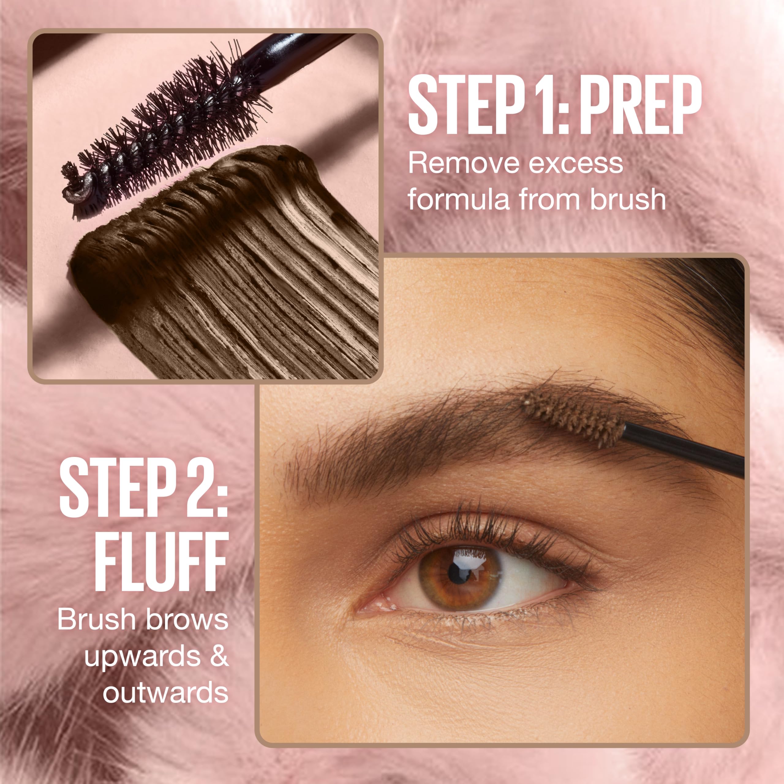 Maybelline Superfluff Brow Mousse all-day tint for defined brows.