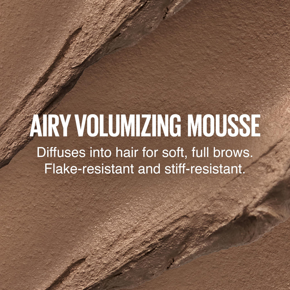 Maybelline Superfluff Brow Mousse fluff brush coats brow hairs evenly.