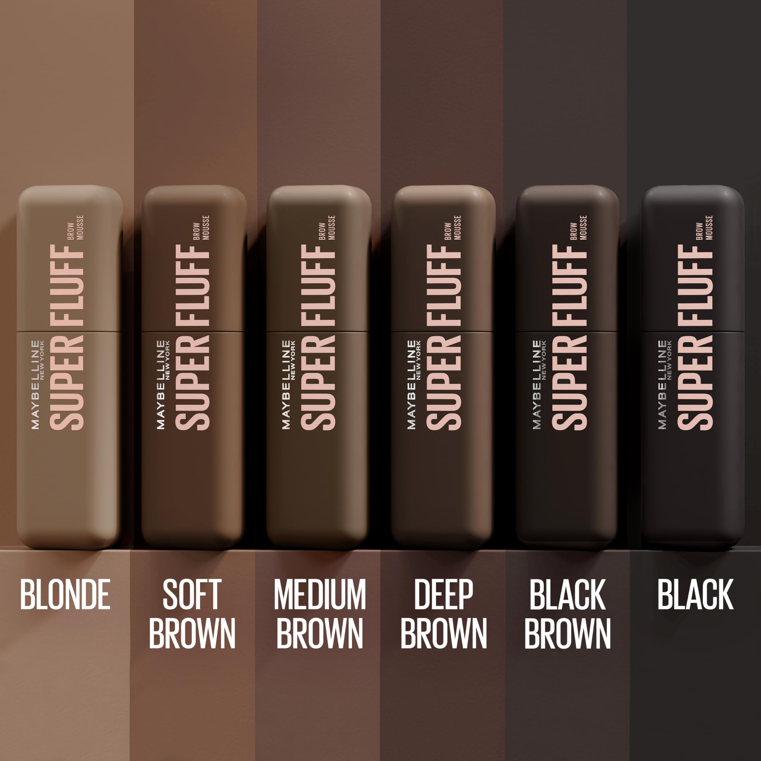 Maybelline Superfluff Brow Mousse stiff-resistant and flake-resistant finish.