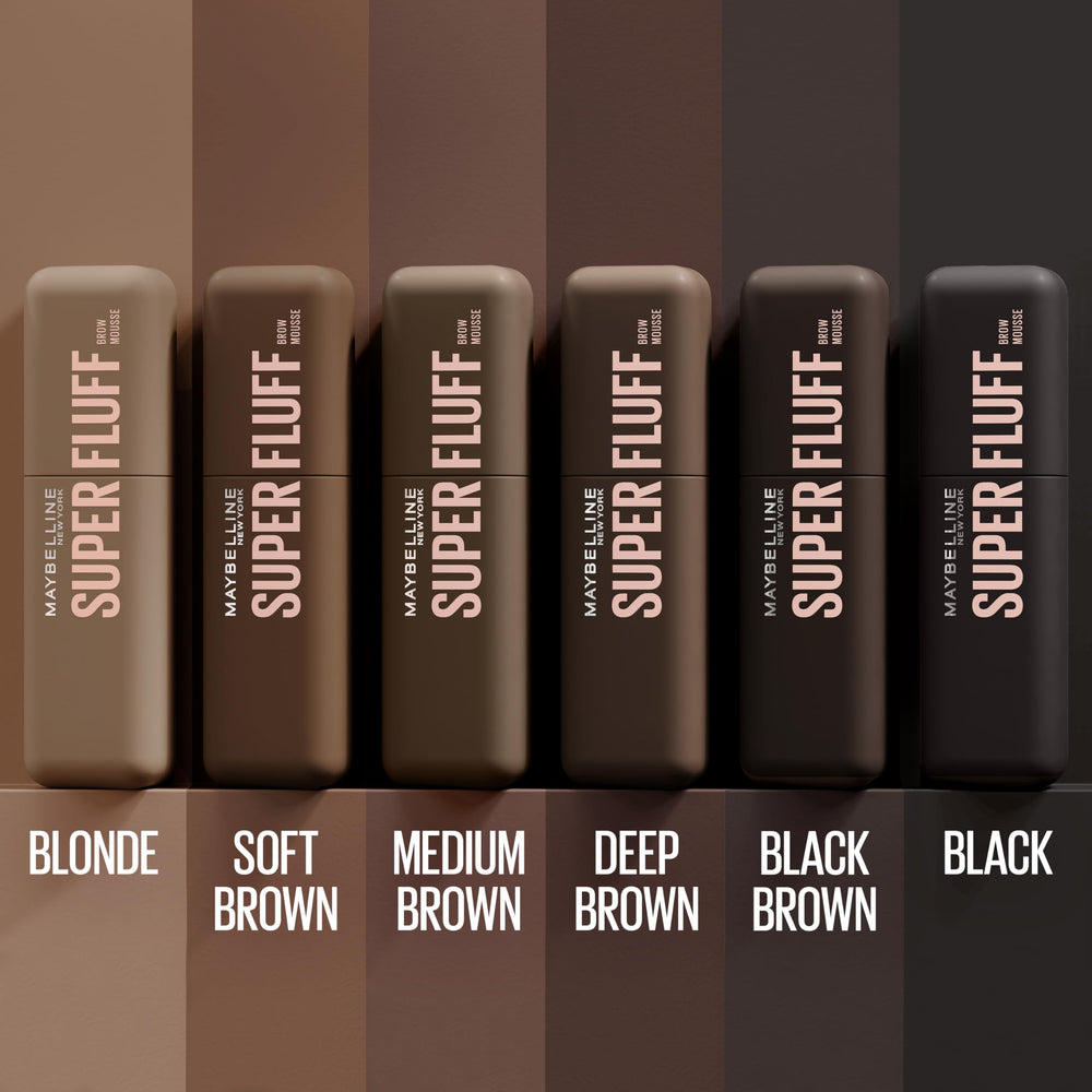 Maybelline Superfluff Brow Mousse stiff-resistant and flake-resistant finish.