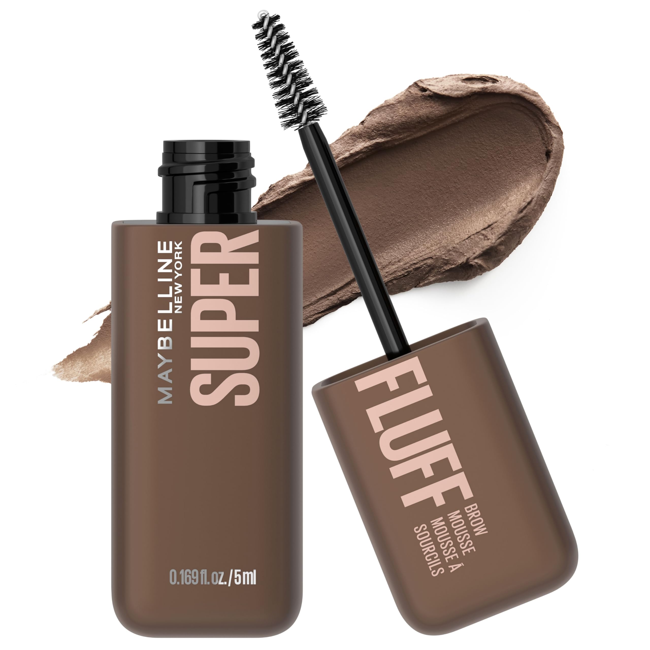 Maybelline Superfluff Mousse: aplicador-fluff para cejas con volumen suave y natural