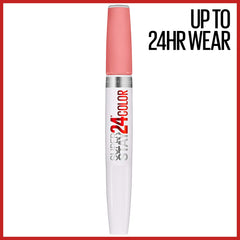 Maybelline Super Stay 24 dual-ended balm and color shows easy, precise application.