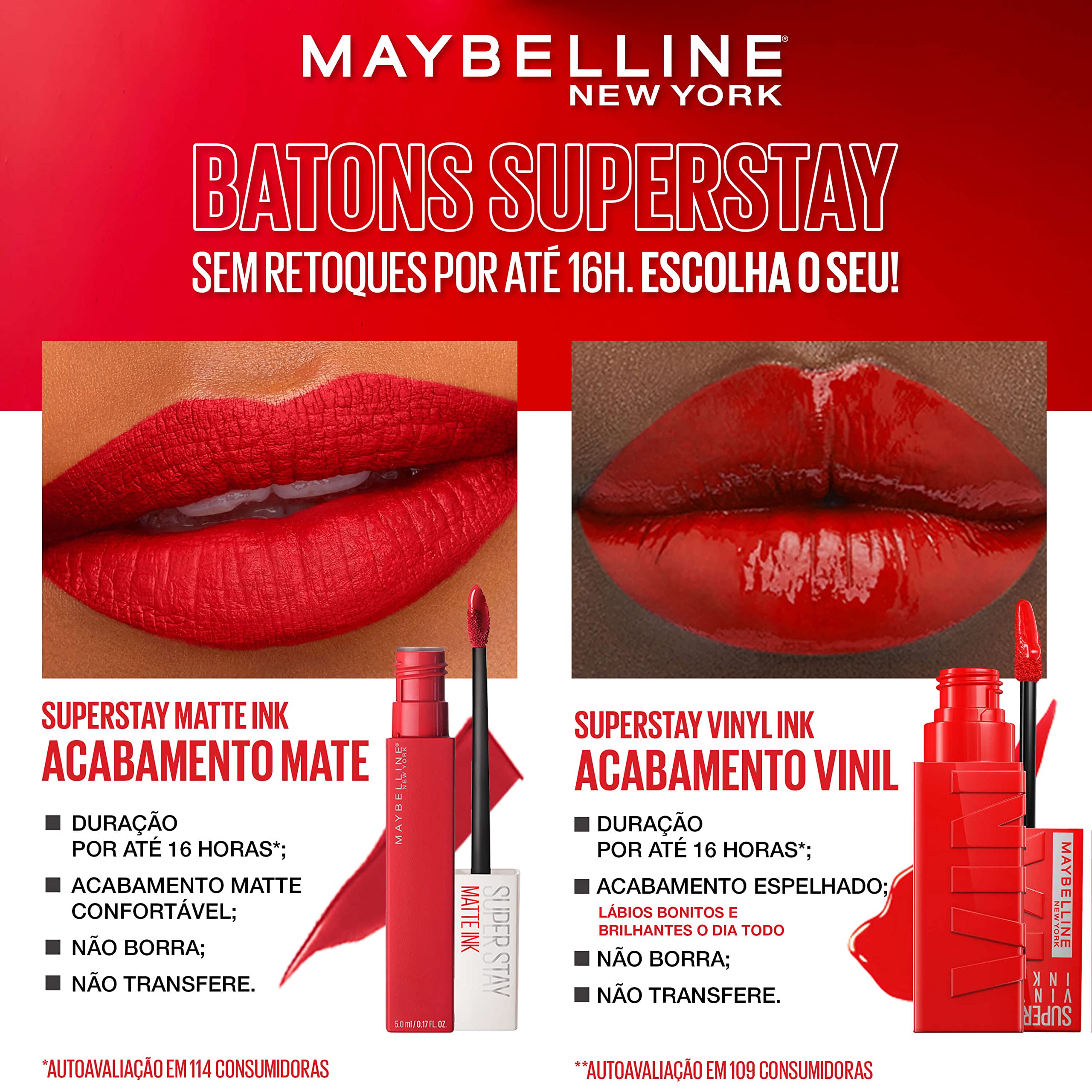 Maybelline Super Stay Matte Ink delivers up to 16 hours of vibrant color