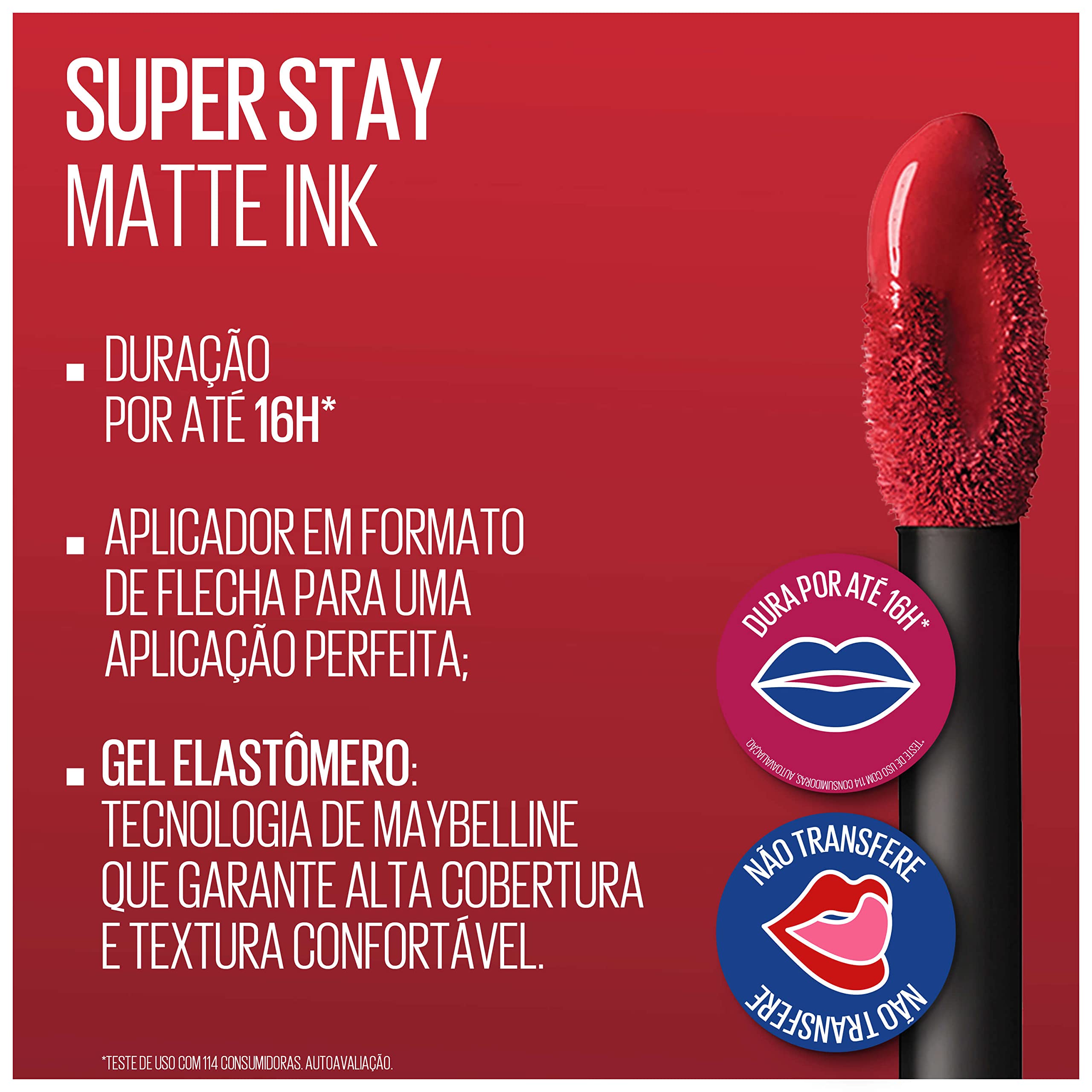 Maybelline Super Stay Matte Ink arrow applicator for precise lip application