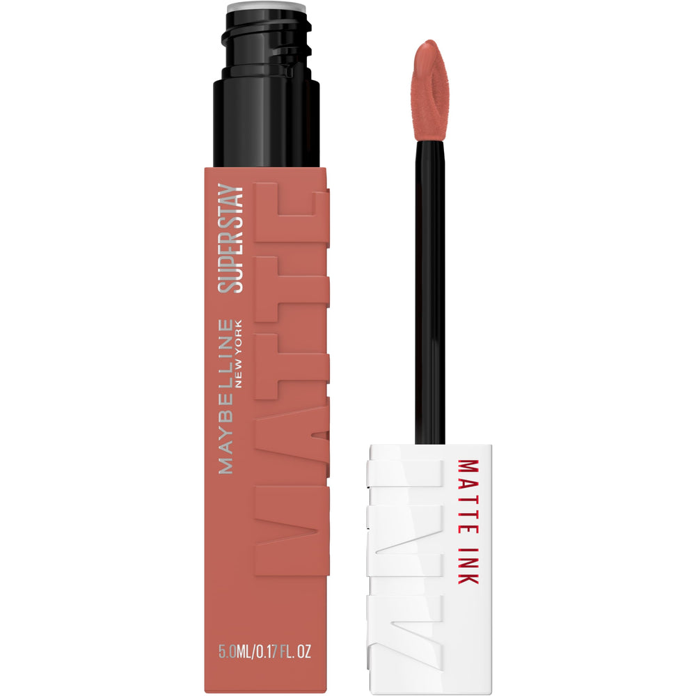 Maybelline Super Stay Matte Ink Seductress bottle displaying long-lasting color.