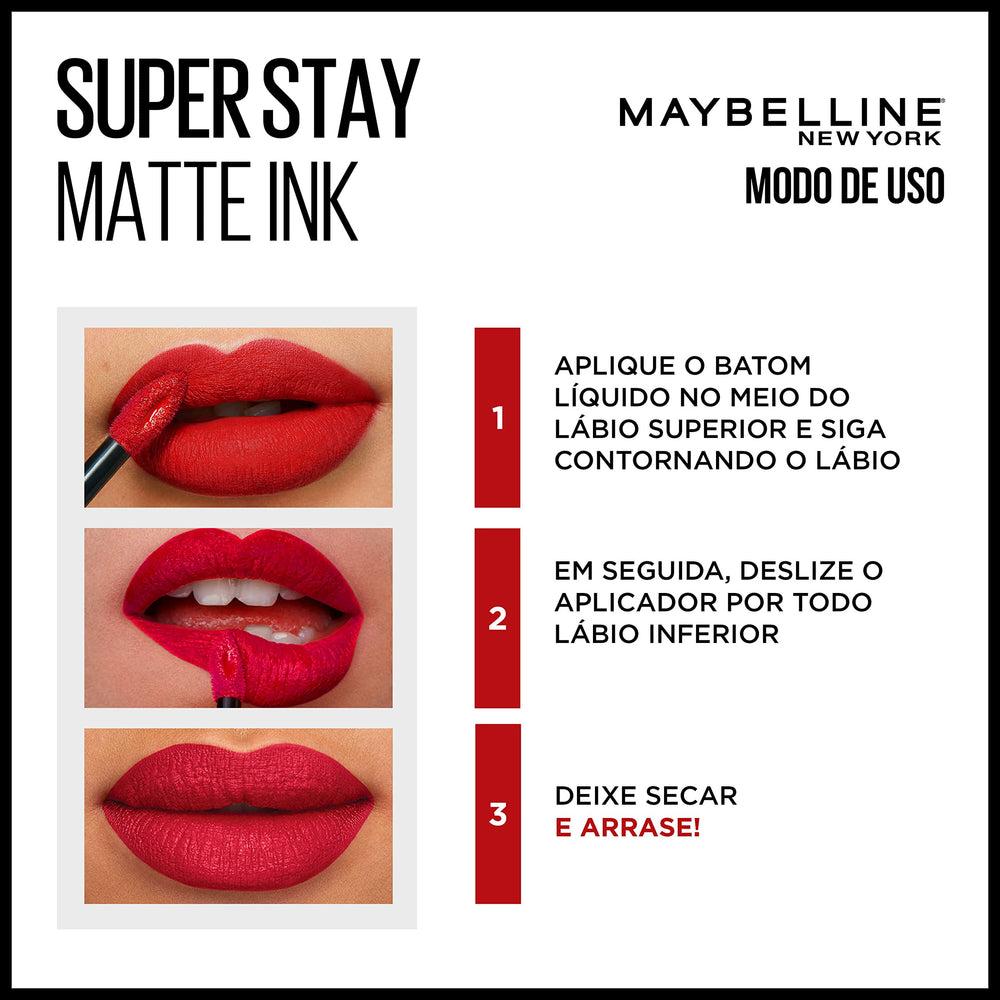 Maybelline Super Stay Matte Ink smudge-proof matte finish that lasts