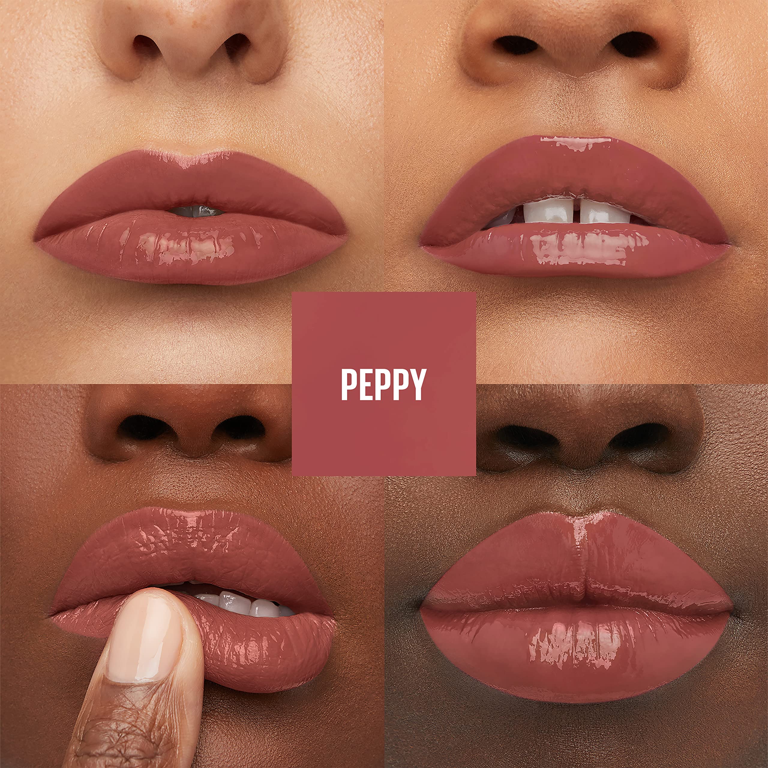 Labios con brillo instantáneo y tono vibrante que perdura