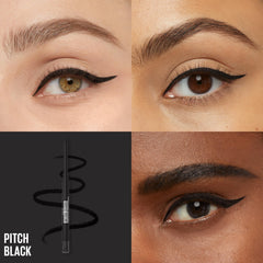 Smudge-resistant, blendable gel formula creates a soft, tattoo-like matte finish.