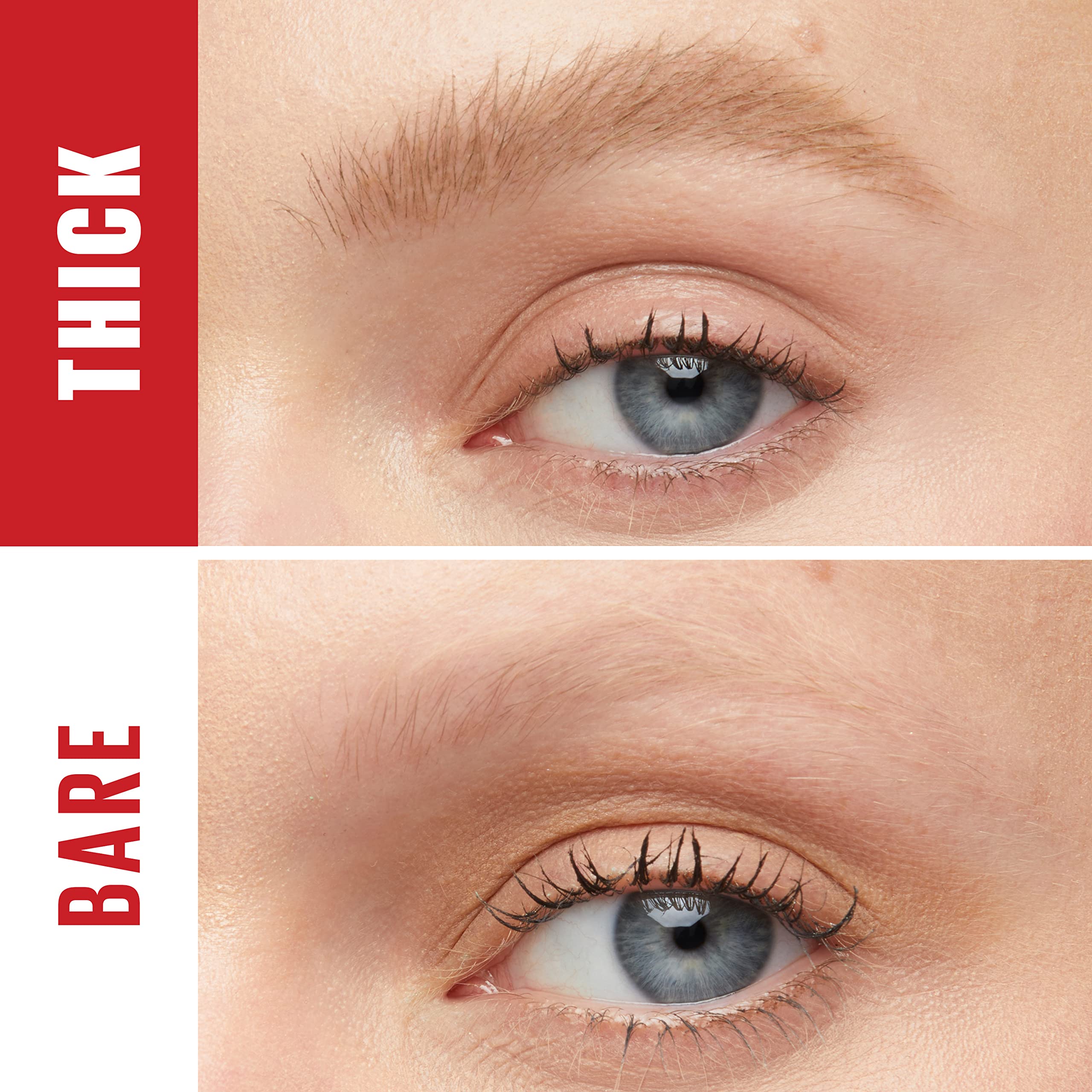 Close-up of the brow gel brush enables precise, effortless shaping