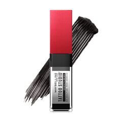 Maybelline Tattoo Studio Brow Styling Gel bottle applying color for all-day wear