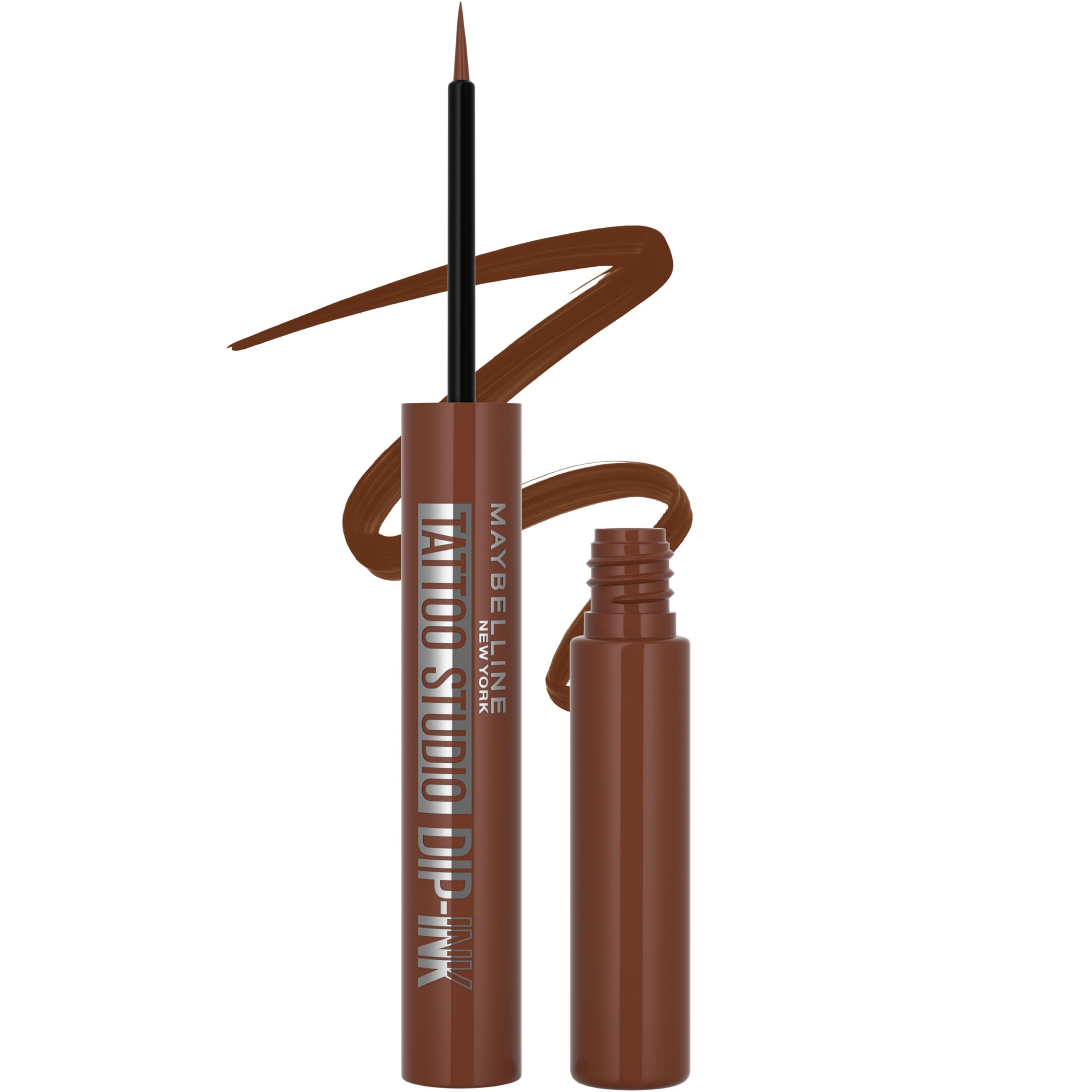 MAYBELLINE Tattoo Studio Dip-Ink Liner: aplicador preciso para trazos finos y definidos.