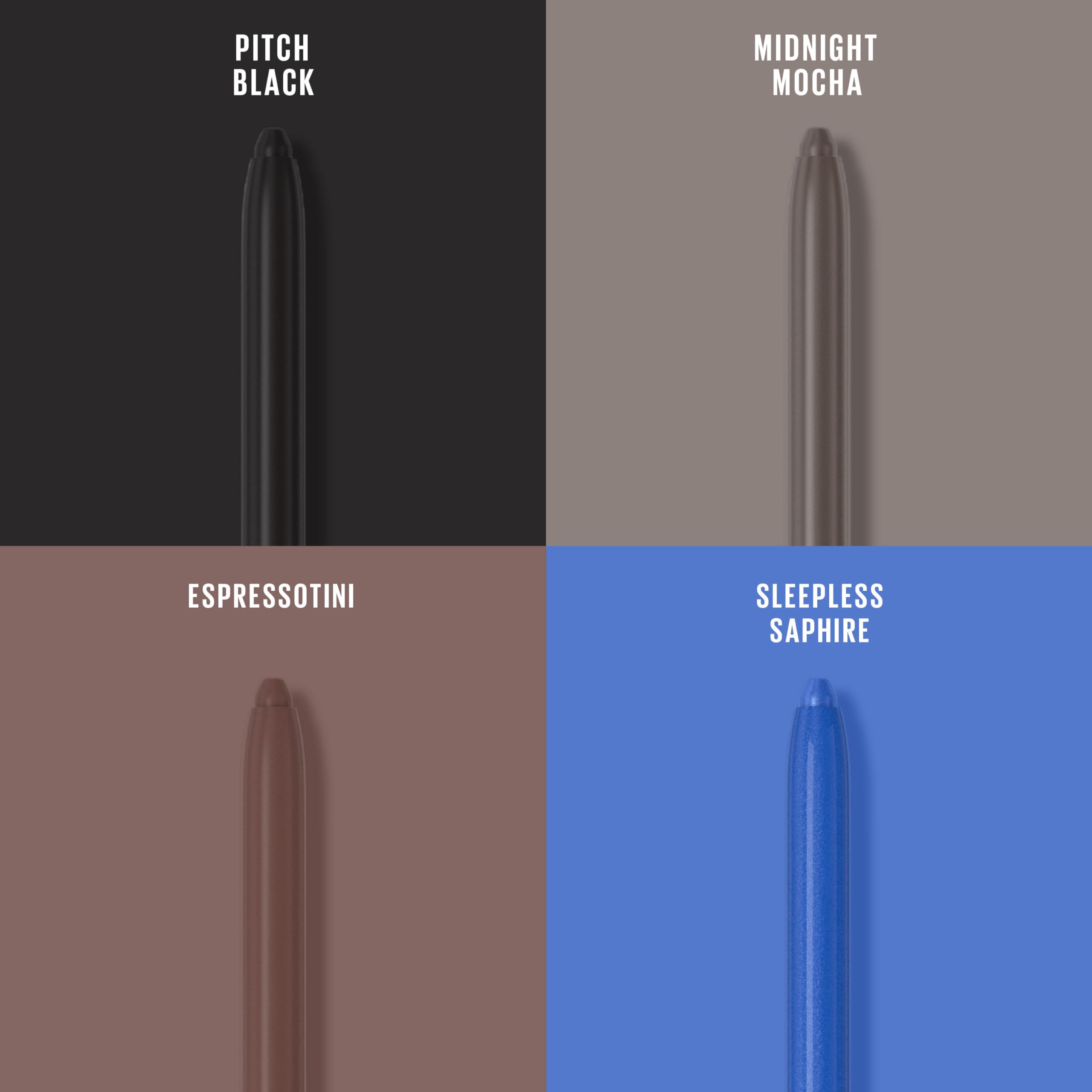 Maybelline Tattoo Studio smoky-matte-finish creates dramatic, diffused eye look.