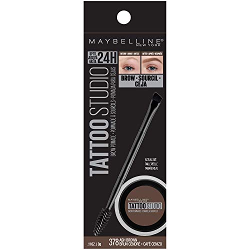 Maybelline TattooStudio aplicador doble para trazar y rellenar con control.