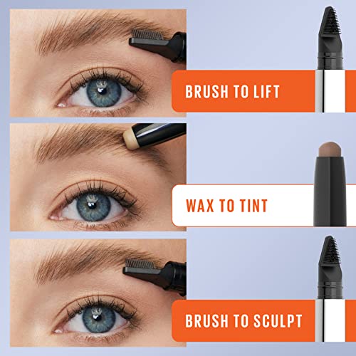 Soft Brown shade on eyebrow after application
