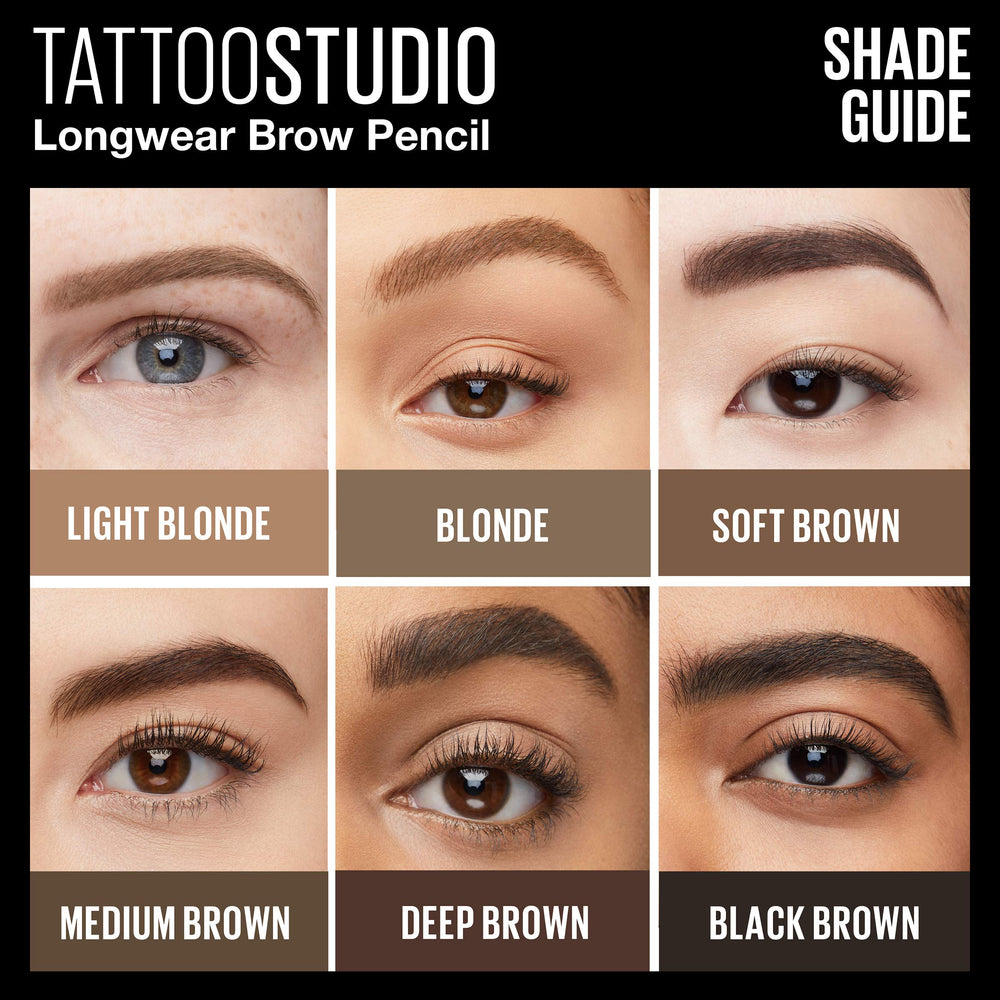 Maybelline TattooStudio shows waterproof texture for all-day wear