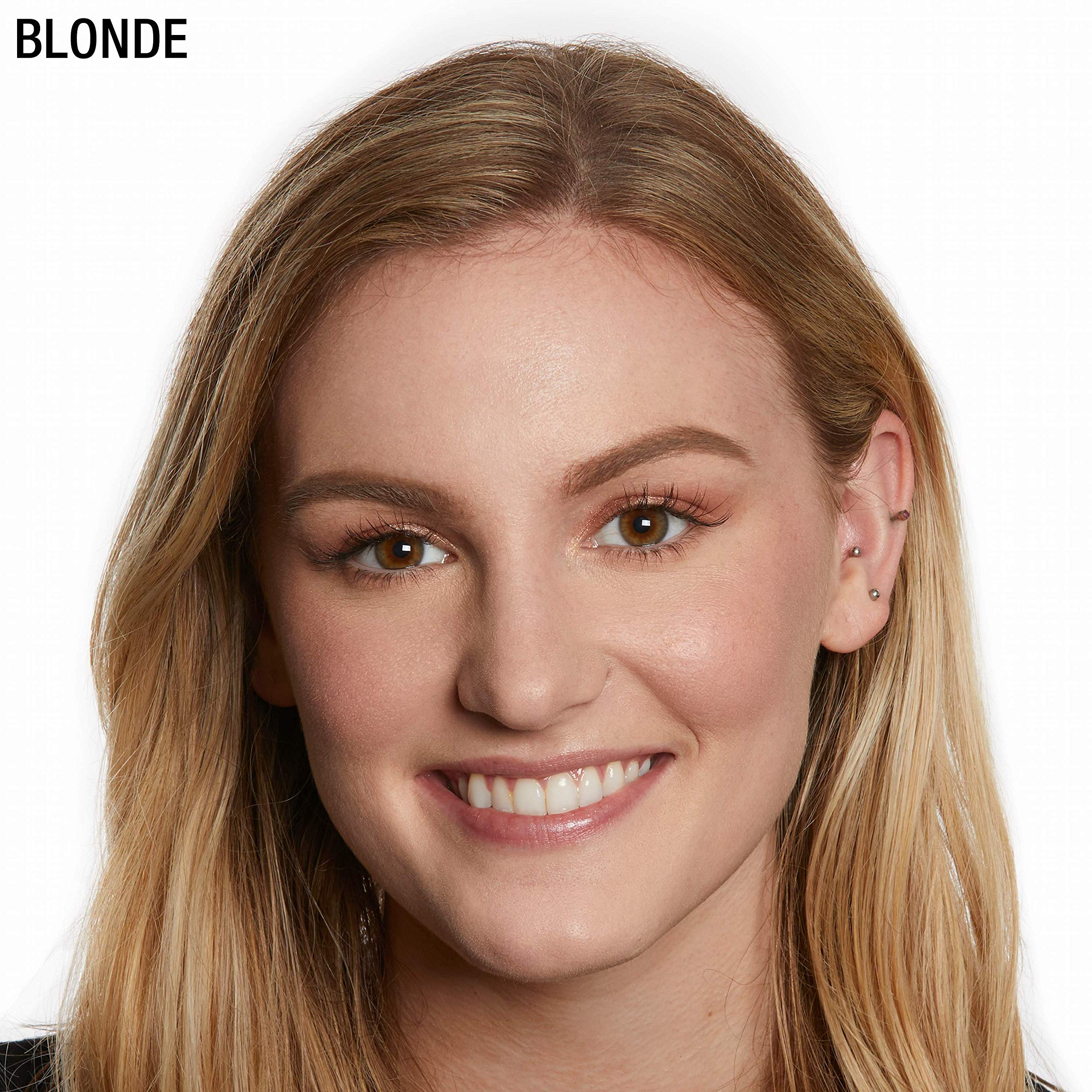Maybelline TattooStudio Brow Pomade Blonde swatch demonstrates natural look and buildable intensity