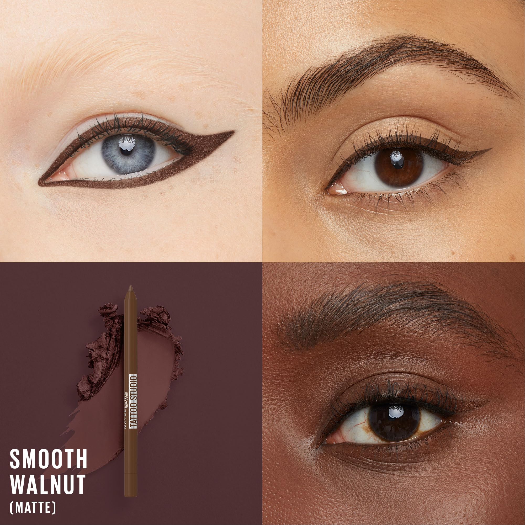 MAYBELLINE TattooStudio delineador en negro profundo para un look definido todo el día.