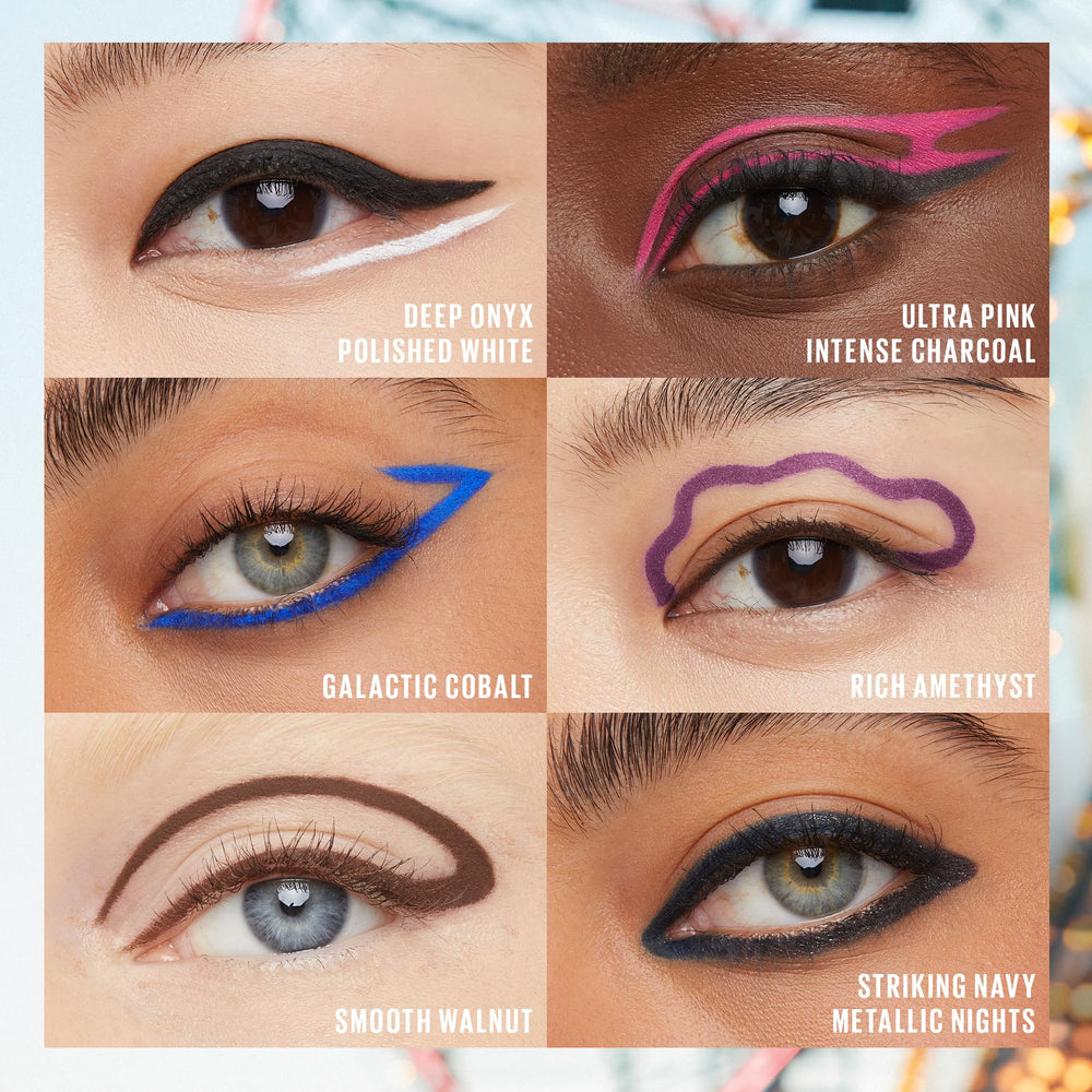 MAYBELLINE TattooStudio delineador en verde esmeralda para un delineado llamativo y duradero.