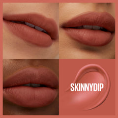 Textura suave de MAYBELLINE Teddy Tint para acabado mate difuminado.